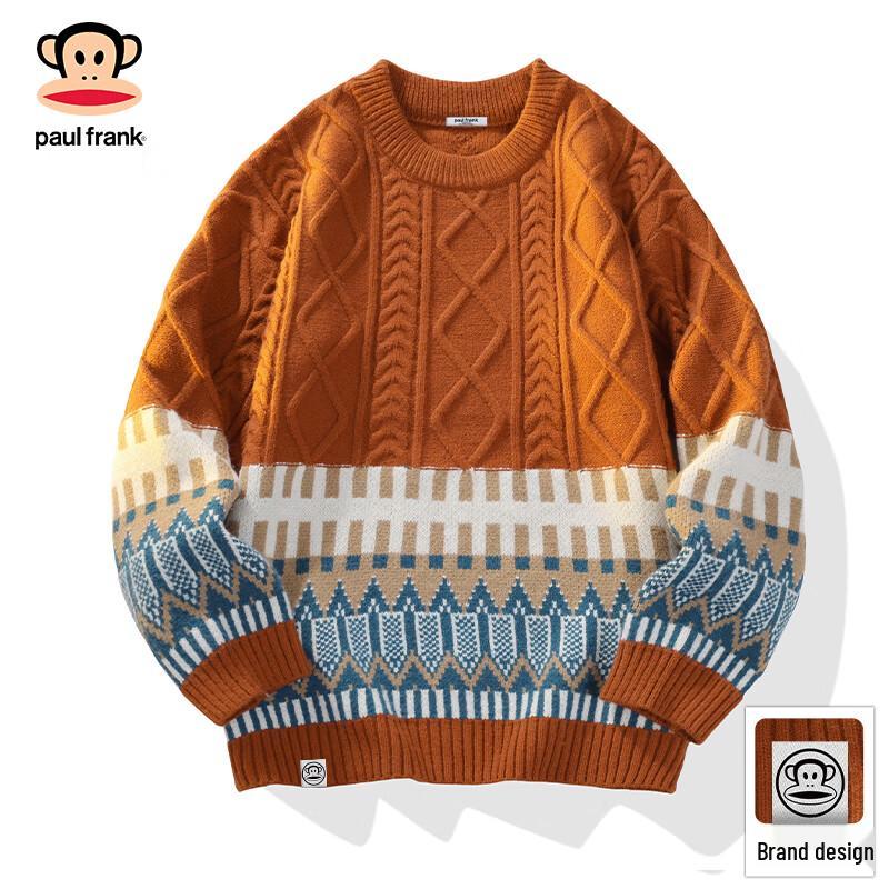

Paul Frank Men s Winter Round Neck Knit Sweater 4XL