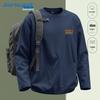 Jeanswest Men's Pure Cotton Loose Long Sleeve T-shirt