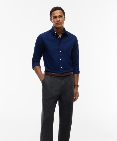 TOMMY HILFIGER [Asian Fit] Heritage Oxford Solid Shirt (T12G7Wsh010Mt2Dcc)