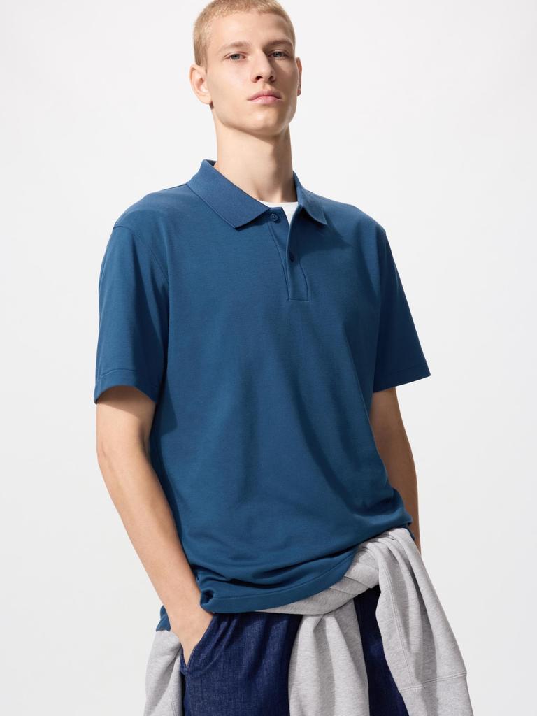 Uniqlo Airism Cotton Pique Polo Shirt