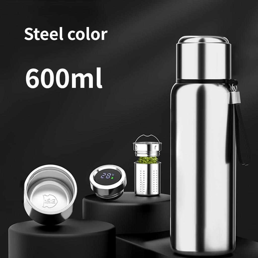 316 Nerezová Inteligentní celoocelový izolační šálek Velkokapacitní velkokapacitní oddělovací šálek na čaj Přenosná venkovní sportovní konvice