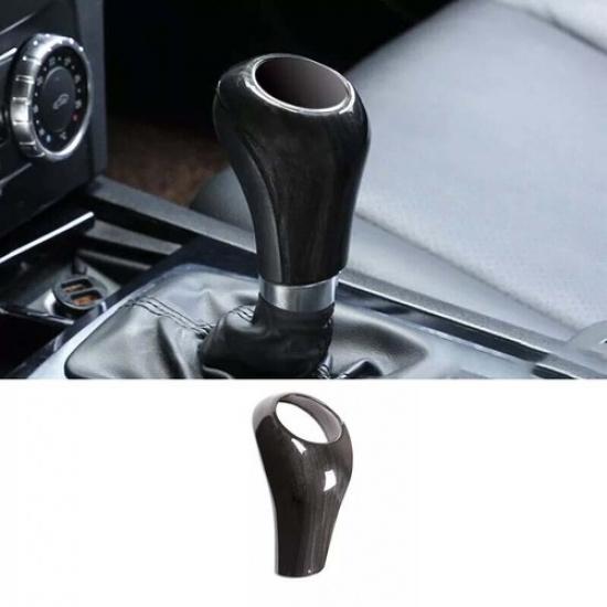 Shift Knob Cover For Benz GLK 2013-15 Black Wood Grain Car Central Console Gear