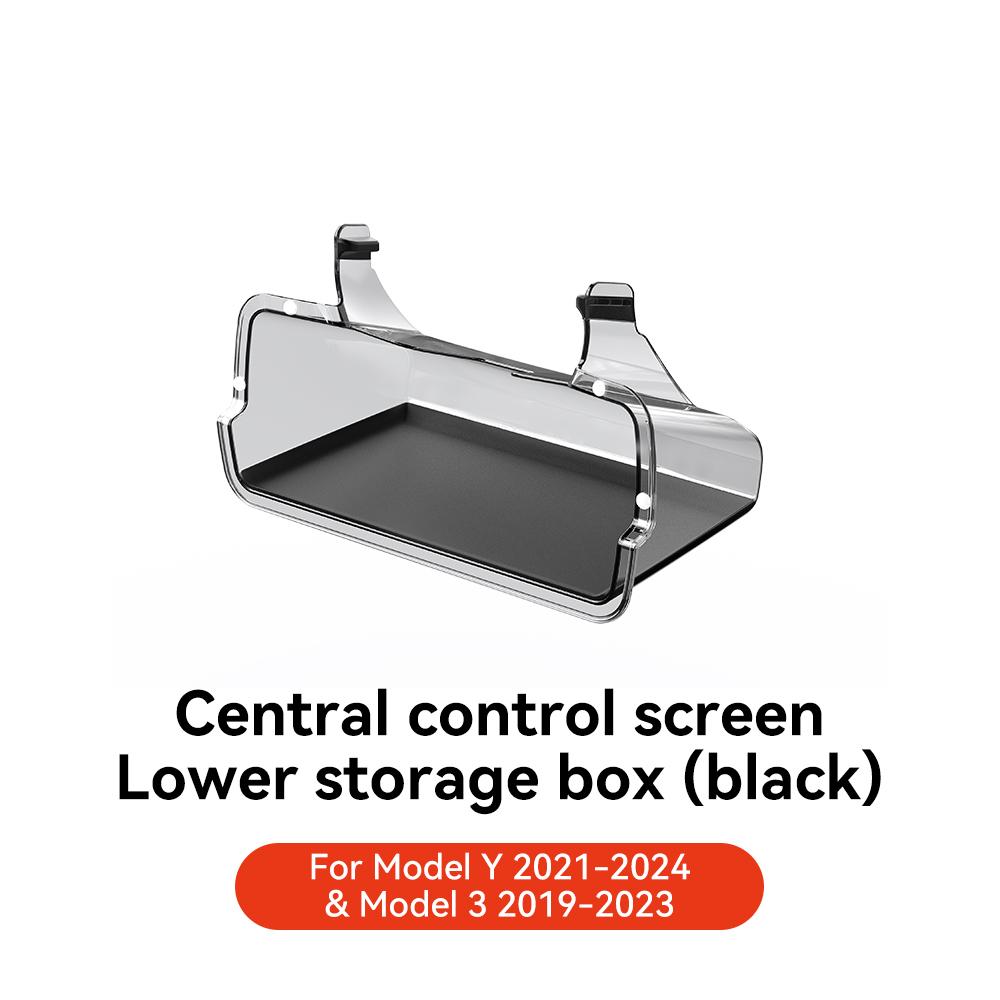 For Tesla Model 3 Y Highland Juniper 2021-2026 Storage Box Hidden Center Console Organizer Tray Magnetic Under Screen Box