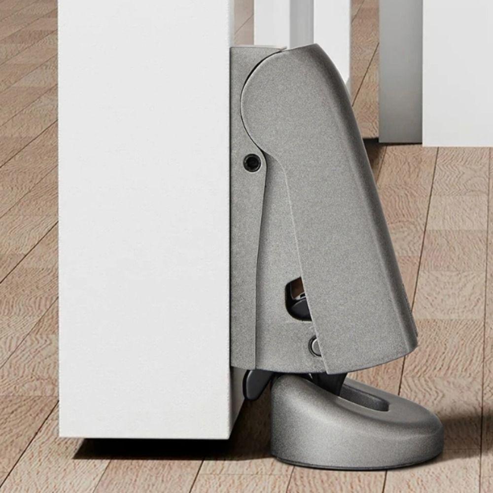 Metal Accessories Silent Door Stop Space Saving Wall Mount Stopper Hydraulic Door Stopper  Bedroom