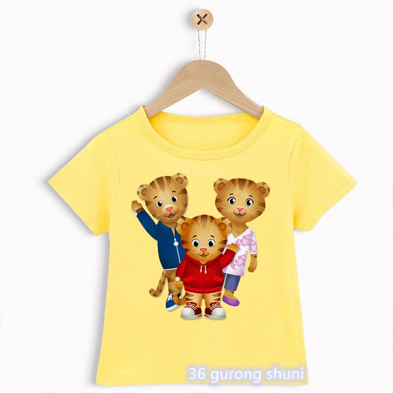 Novelty Design Boys TShirts Funny Daniel TigerS Neighborhood Cartoon Print Toddler Tshirts Summer Fashion ChildrenS T Shirts
