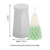 3D Christmas Tree Silicone Mold DIY Aromatherapy Candle Mold Crystal Dropper Design Small Leaf Cedar Tree Craft Decoration