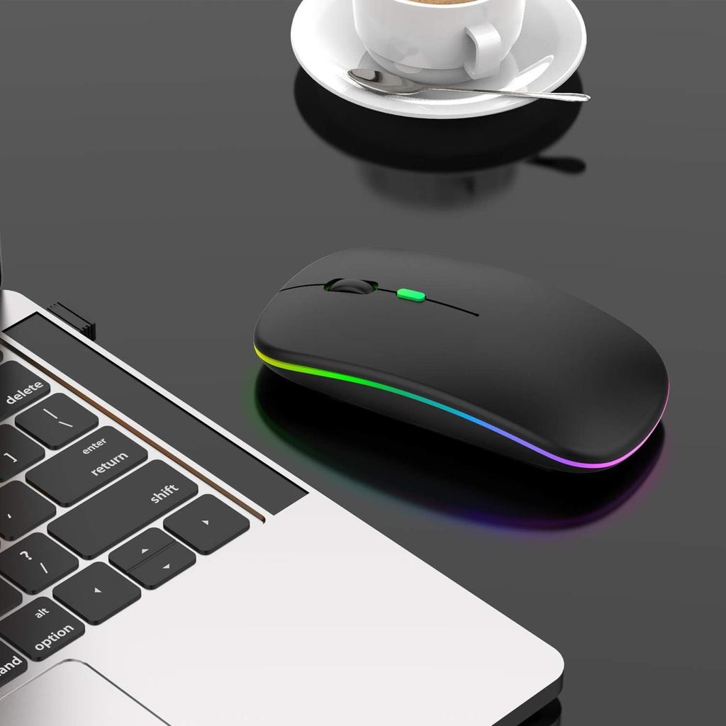LITATA Bluetooth Mouse for iPad, Rechargeable Wireless Mouse for MacBook AirMacMacBook ProMiniiPad ProiMacLaptops, Compatible with MacBook AirMacBook