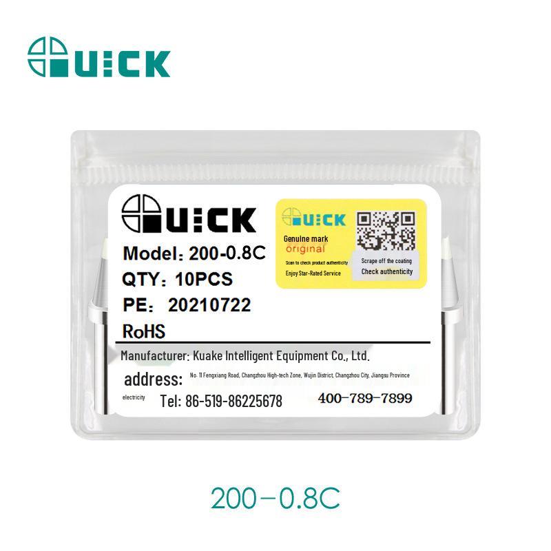 QUICK Kuai Ke TS2200/203H/503 Soldering Iron Tips - Compatible Models 203D/376D In 200-C/D/B/I/J/LB Styles.