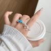 Korean Natural Stone Bead Open Ring – Stylish Dopamine Accessory for Women