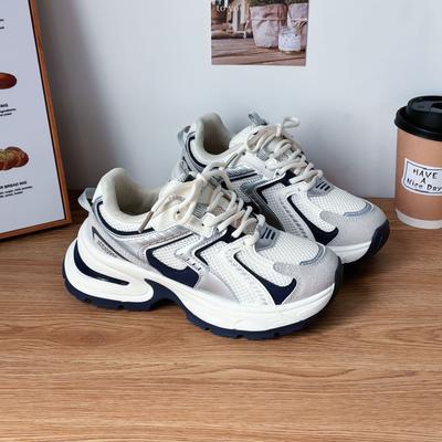 Summer New Mesh Breathable Dad Shoes Women's Shoes Student Versatile Casual Platform Sports Shoes Ins