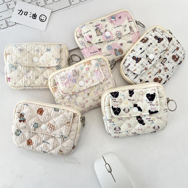 4 Flip card bag Multifunctional ID bag Card bag Change bag Female storage bag Mini female