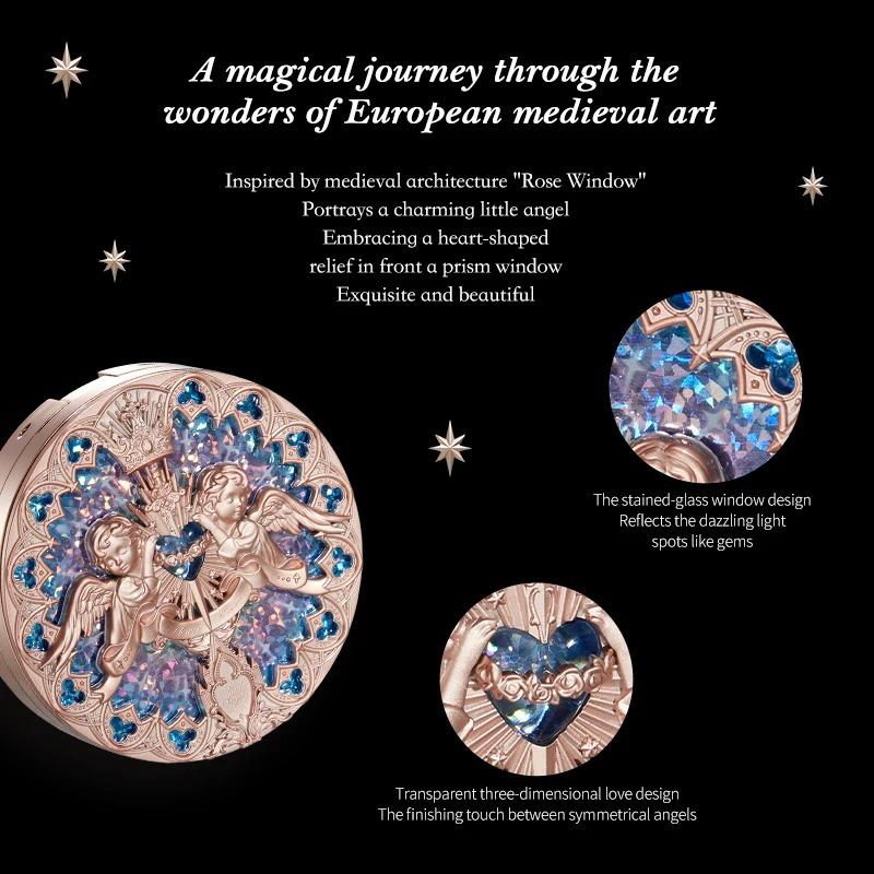 Flower Knows Body Glitter Little Angel Relief Highlight Face Powder Iluminador Makeup Contour Highlighter Palette 8g/0.3Fl.oz