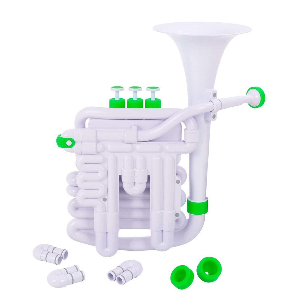 NUVO Plastic Wind Instrument jHorn N610JHWGN with a dedicated Bb/C White/Green [Comes semi-hard case] [ ]