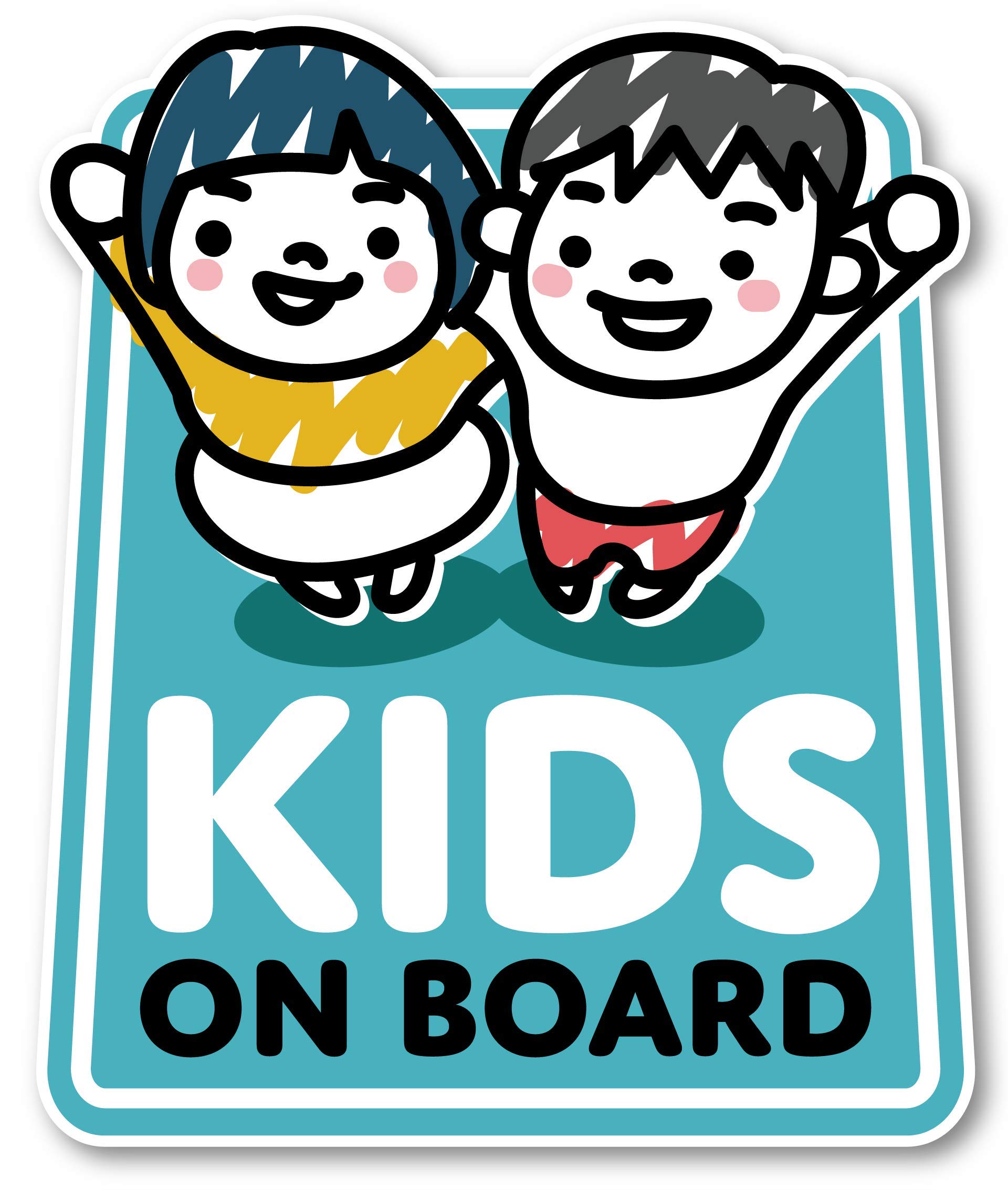 

IsaacTrading Дети на доске KidsBoard наклейка 1 наклейка 84x101 мм (синий)