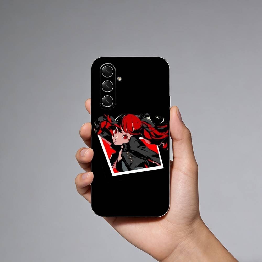 Fashion P-Persona 5 Phone Case For Samsung Galaxy A73,A72,A71,A70,A52,A51 Others Soft Black Cover