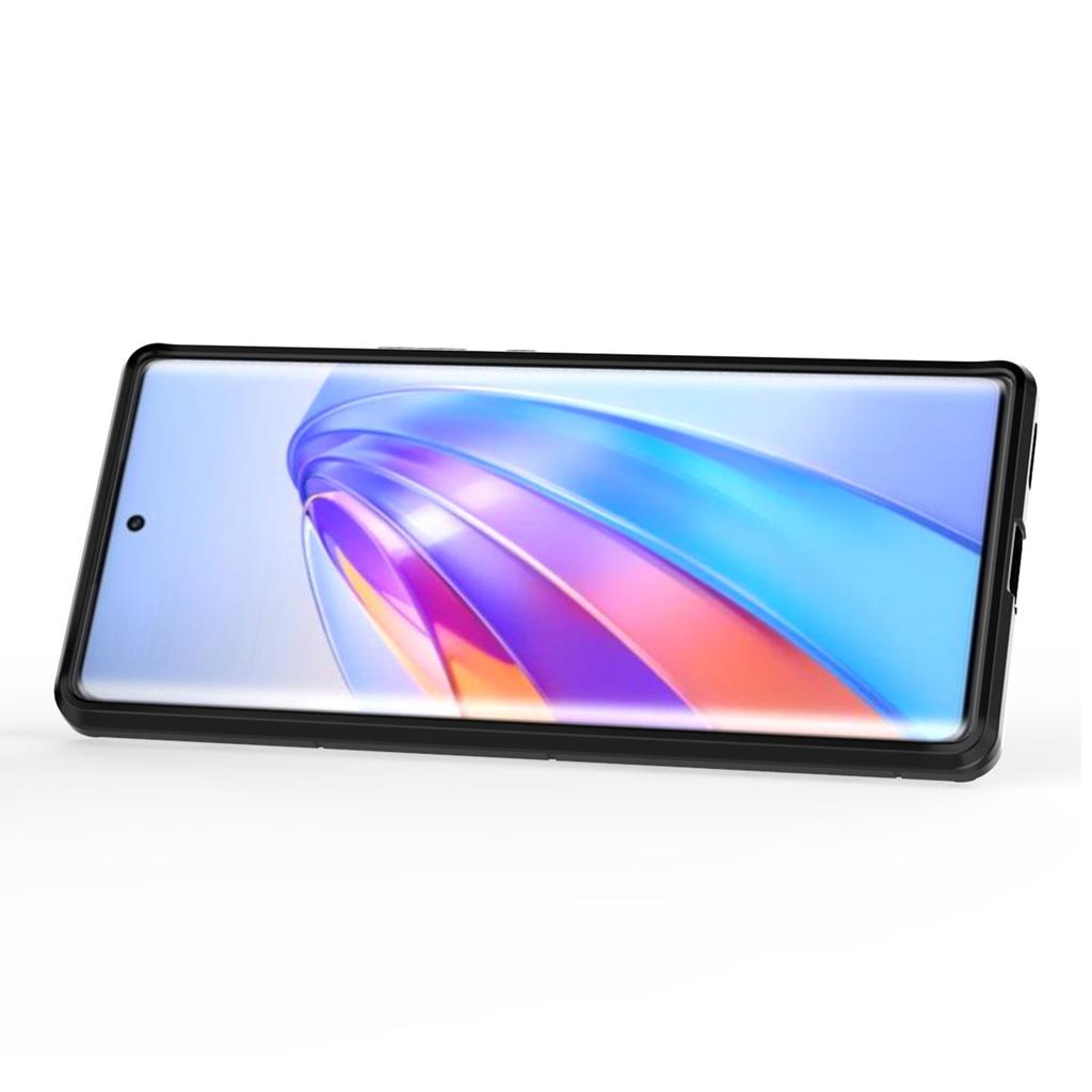 For Honor X40 5G/X9a 5G/Magic5 Lite 5G Ring Holder Kickstand Back Cover TPU+PC Anti-drop Phone Case
