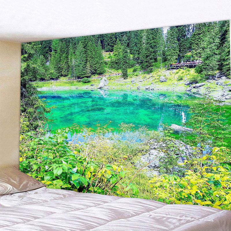 Nature Landscape Tapestry Beautiful Tropical Forest Wall Hanging Hippie Bedroom Living Room College Dorm Home Decorations