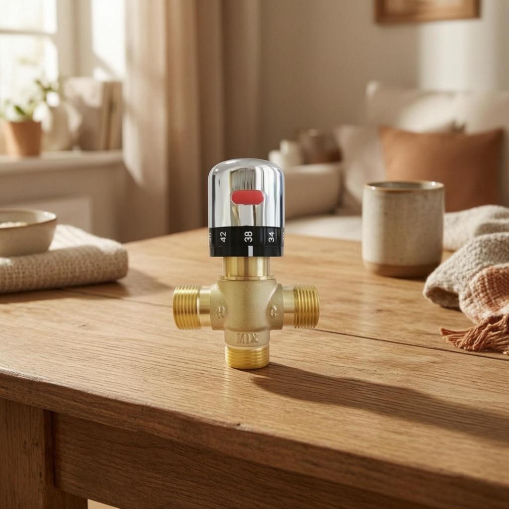 Thermostatic Mixing Faucet | Stable Temperature Control, Polished Chrome Cap,