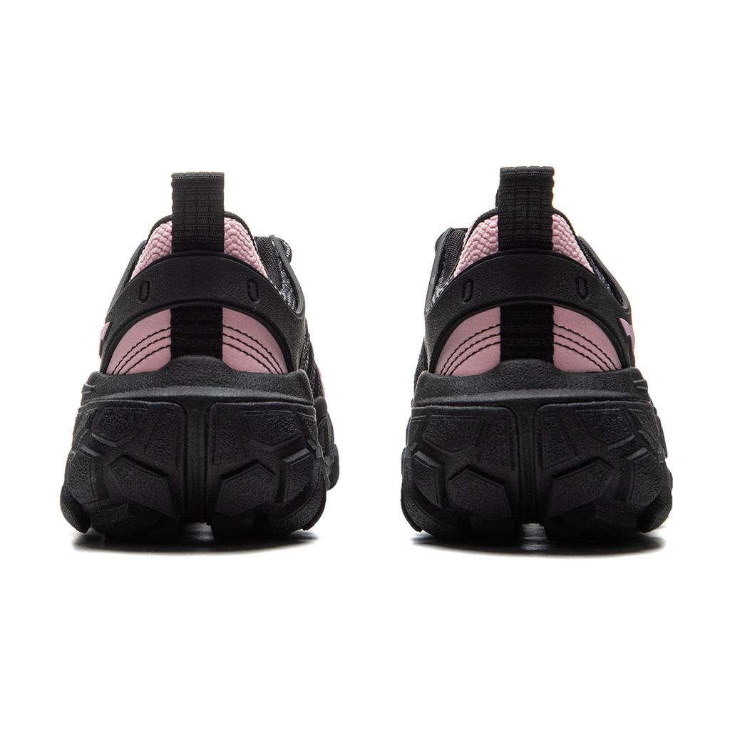 LiNing Dunes Cushioning Anti-Slip Wear-Resistant Breathable Height Increasing Low-Top Casual Shoes Women's Black Pink AGCU436-3