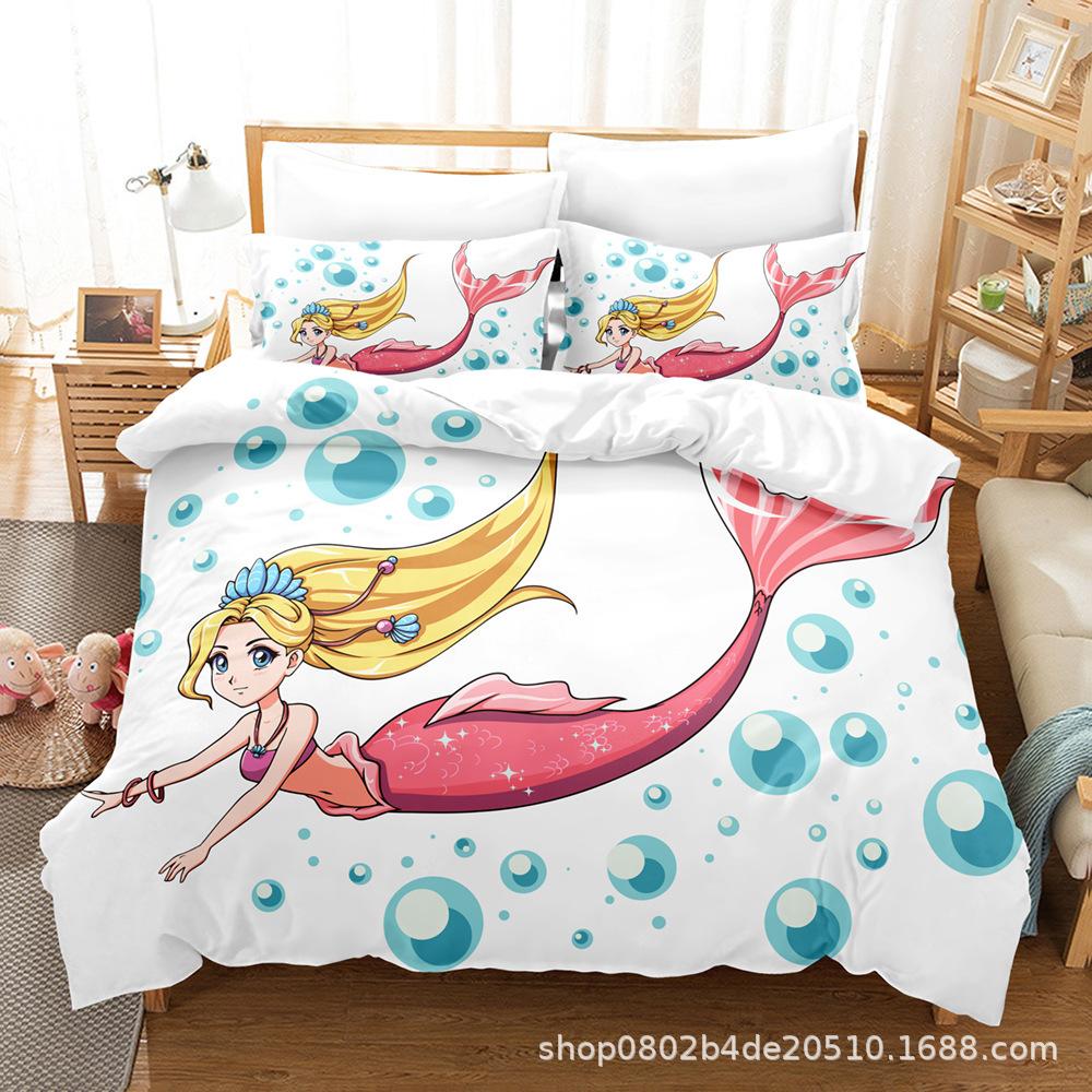 

Модная технология, постельное белье с 3D цифровой печатью, пододеяльники, наволочки quilt cover 90 * 190 pillowcase 50 * 75 * 1