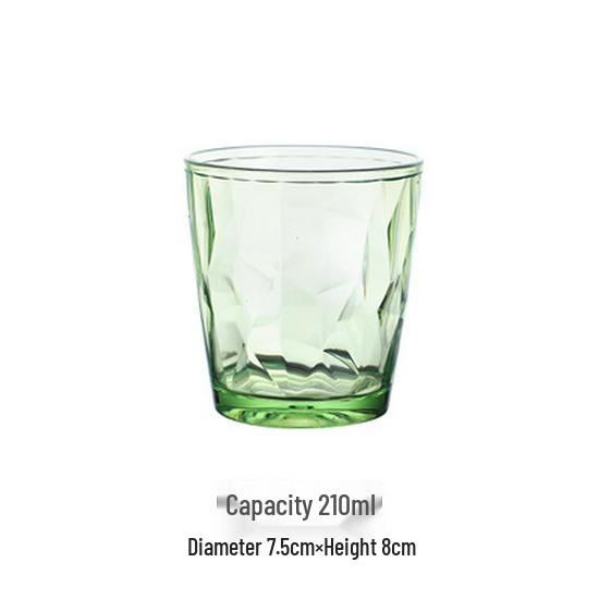 Colored Acrylic Water Cup: Transparent, Heat-Resistant, Drop-Resistant—Perfect for Mouthwash, Juice, Tea, or Beer.