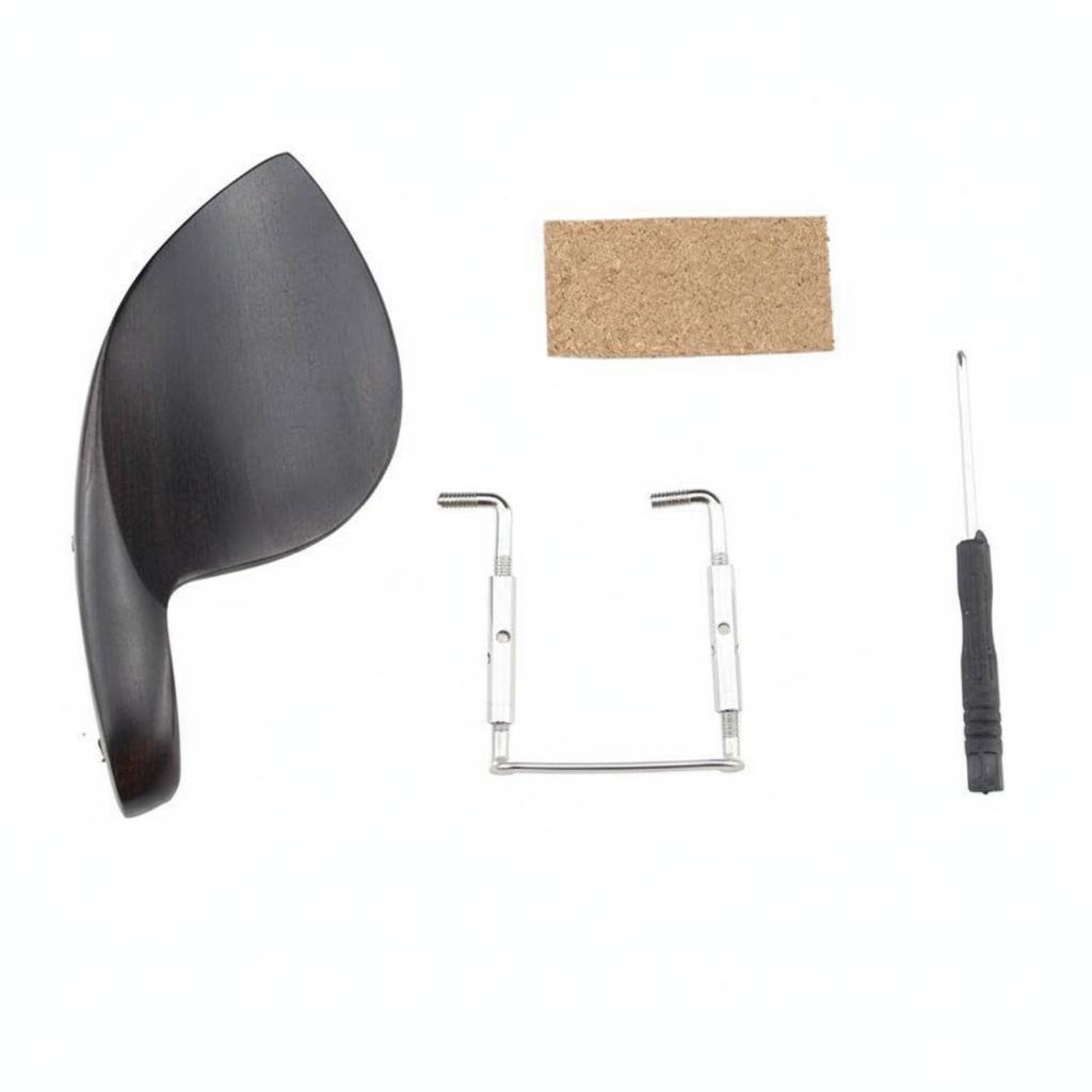 Violin Chin Rest Premium Material Violin Chinrest Kit Wooden Jaw Rest Long-Lasting Musical Instrument Accessory Sturdy Wood