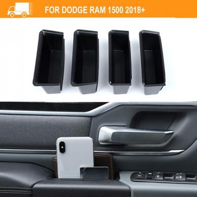 4pcs Door Side Armrest Storage Box Tray Organizer For Dodge RAM 1500 2018+