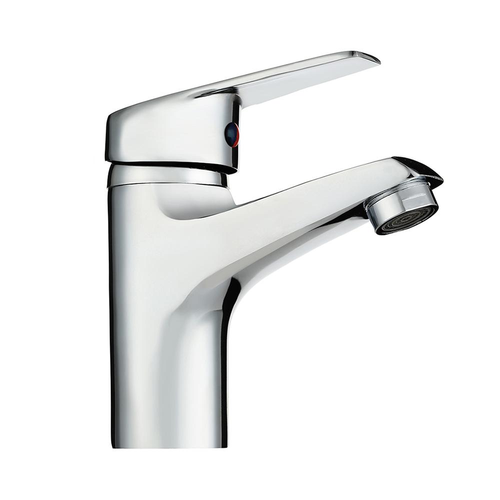 

Single Lever Mixer Faucet Metal Electroplating Sink Taps Hot Cold Water Sink Mixer Tap Modern Basin Sink Faucet Durable Sink Tap Chrome