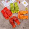 Solid Color Lobster Shaped Men's and Women's Slippers with Anti Slip Lightweight and Fashionable Home Slippers