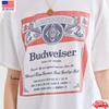 Oficiálne Budweiser Pivo Retro Grafické Tričko Vintage Logo Pivovaru Tričko