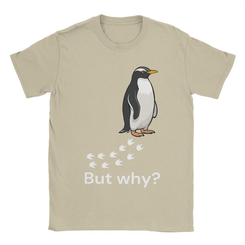 Nihilist Penguin But Why Cute T Shirt Summer Cool T Shirts Unisex 100 Cotton Crew Neck Plus Size Tees Short Sleeve Awesome Tops