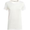 Logo Label Solid Color Crew Neck Short Sleeve T-Shirt Women Tops White 8C73200V8058033