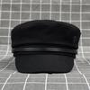 French Black Hat Male And Female Tide Youth Japanese Internet Celebrity Retro British Painter Bere Octagonal Hat