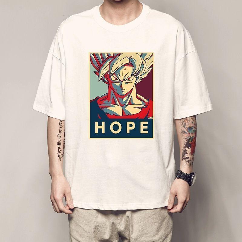 Last Language  Dragon Ball Little Wukong T-shirt Trunks Short-sleeved Dragon Ball Garin Fairy Peach White Clothes