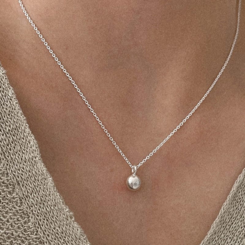 

byweekend Stone necklace silver