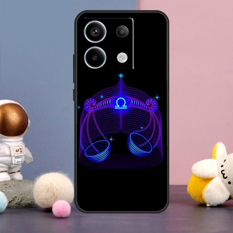 Neon Zodiac Signs Case For Xiaomi Redmi Note 13 11 9 10 12 Pro Plus 12S 11S 10S 9S Redmi 12 10C 12C 13C Cover