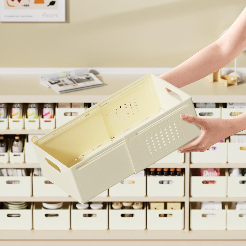 Retractable Desktop Drawer Cabinet Organizer for Kitchen and Sundries Storage