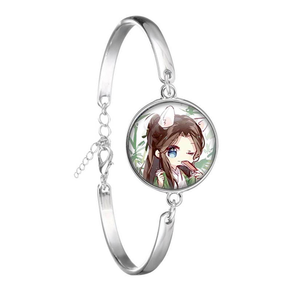

The Scum Villain Self Saving System Bracelet Anime Cosplay Shen Qingqiu Luo Binghe Q-version Glass Cabochon Bracelet Gift