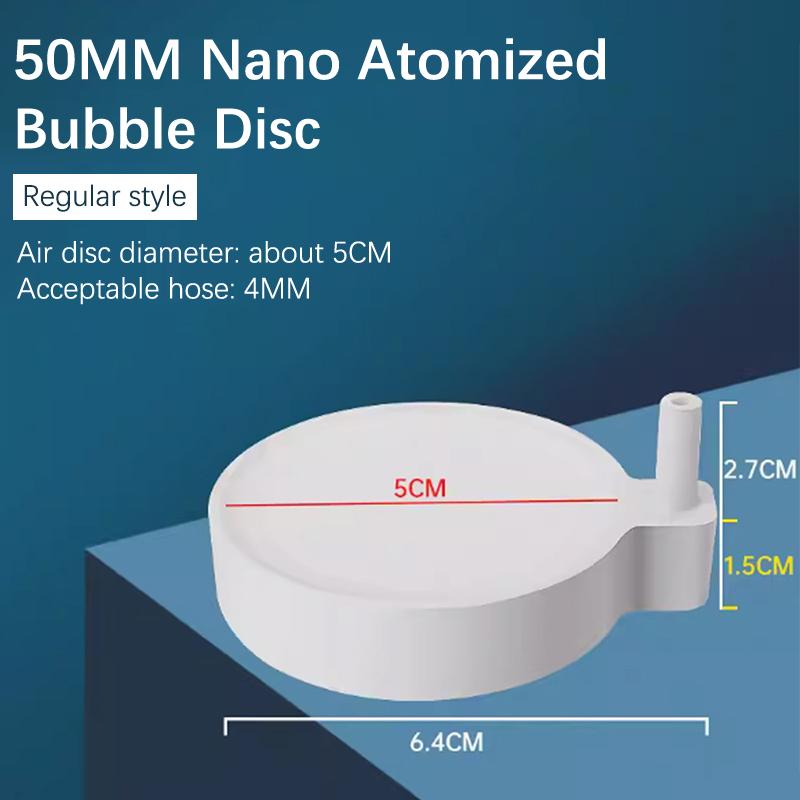 Fish Tank Aquarium Round Silent Nano Air Stone Oxygen Aerator Air Bubble Pond Pump Hydroponic Oxygen Diffuser Supply Accessories