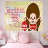 Cartoon MMMonchhichis Anime Hippie Wall Hanging Tapestries Bohemian Wall Tapestries Mandala INS Home Decor