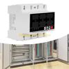 F26C 3 Phase DIN Voltmeter Power Meter Automatic Overvoltage Overcurrent Protector Electricity Tester Easy to Use