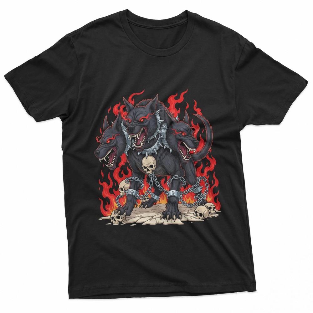 Cerberus Hellhound Gothic Metal Tee TShirt Unisex T-Shirt S