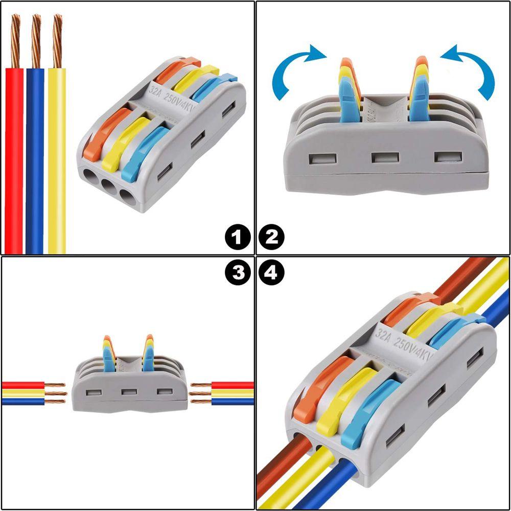 Quality Universal Reusable Electrical Connectors Quick Wire Connector Terminal Block Terminal Cable