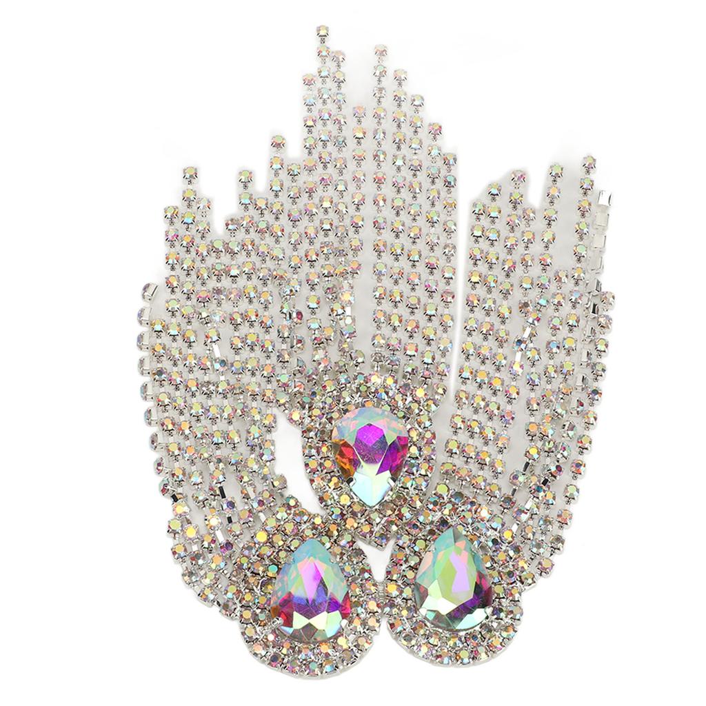 Rhinestone Tassel Shoulder Epaulet Decorative Shoulder Board Badge DIY Exquisite Tassel Epaulet for