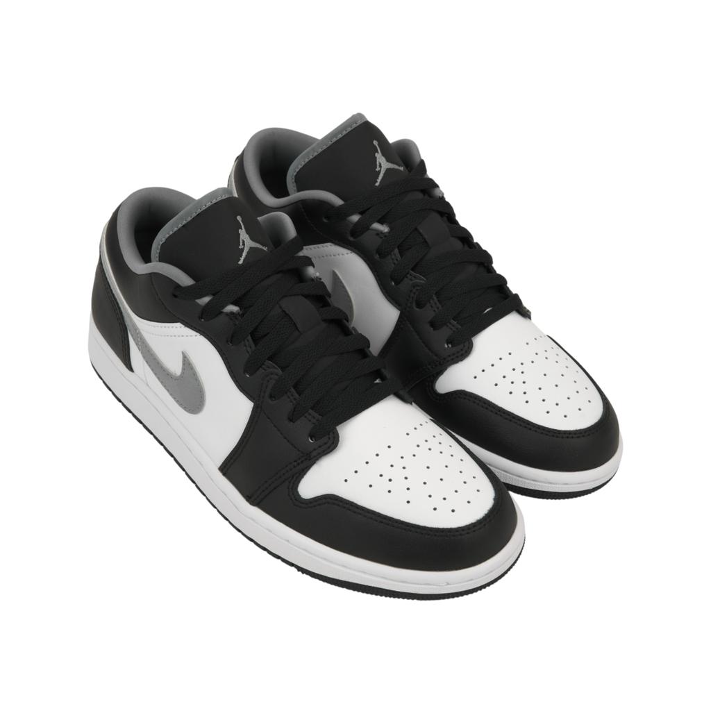 Air Jordan 1 Low Czarne Średnioszare Sneakersy Unisex Białe 553558-040