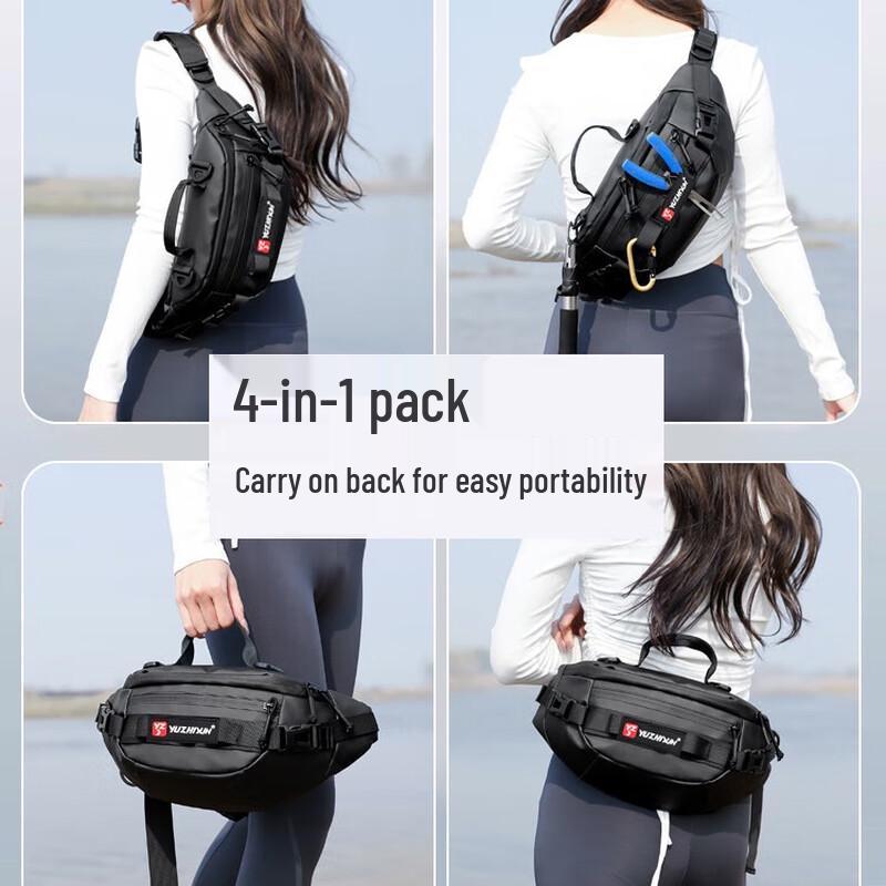 Brangdy Men's Waterproof Multi-functional Crossbody Fishing Bag