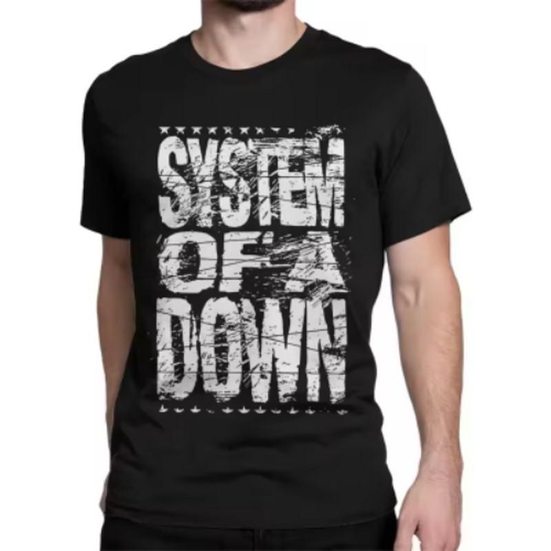 Neuheit Rock Heavy Metal Band T-Shirt Unisex Unisexs O-Ausschnitt Reine Baumwolle T-Shirts System of A Downs SOAD T-Shirt 3XL Oberteile