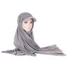 Solid Color Women's Versatile Scarf Hat - Middle East Hijab Style
