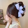 Three-Dimensional Bow Princess Head Women Hairpin Advanced Sense Back Head Hair Disc Grab Clip Shark Clip Hair