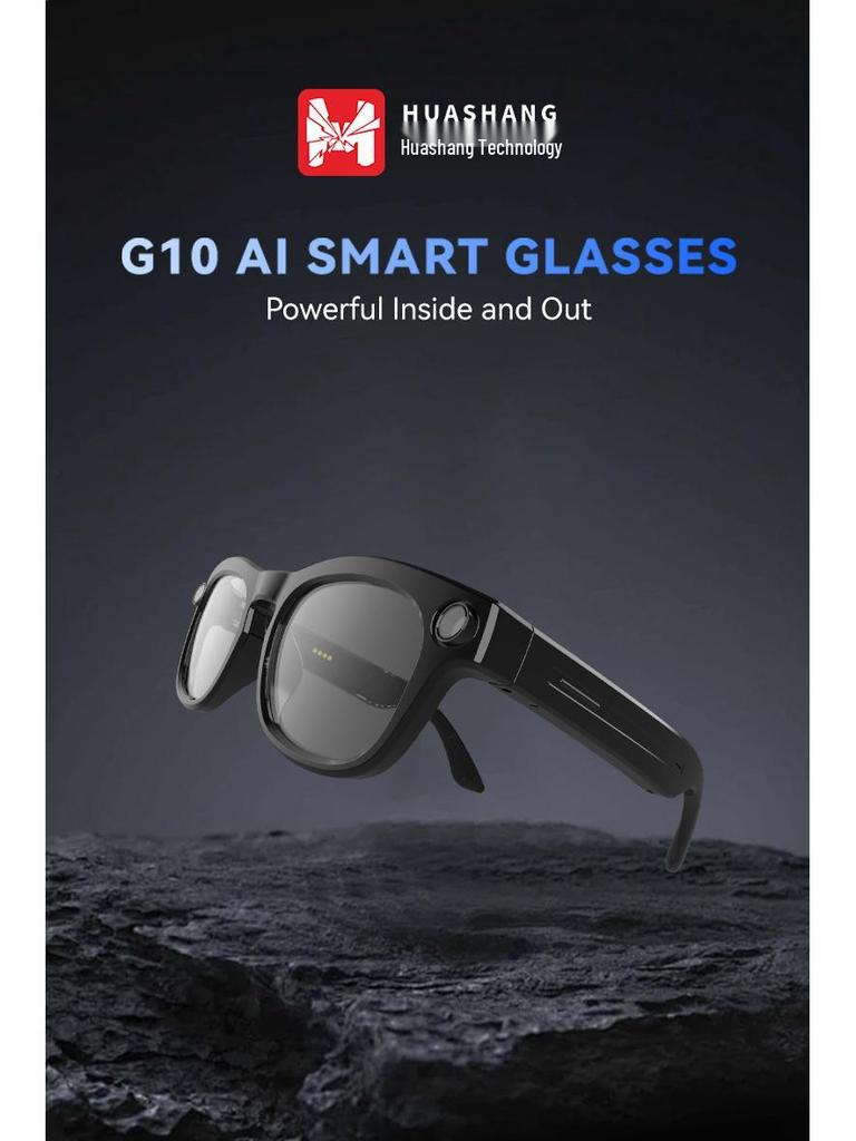 Smarte Navigationsbrille mit 800W HD-Kamera, KI-Videoübersetzung, Bluetooth und Aufnahmeerkennung